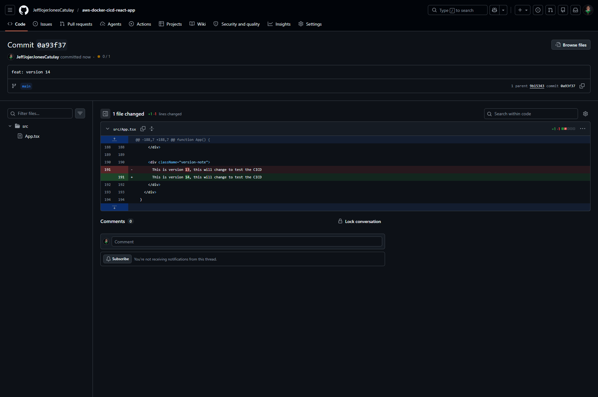 GitHub Source Trigger