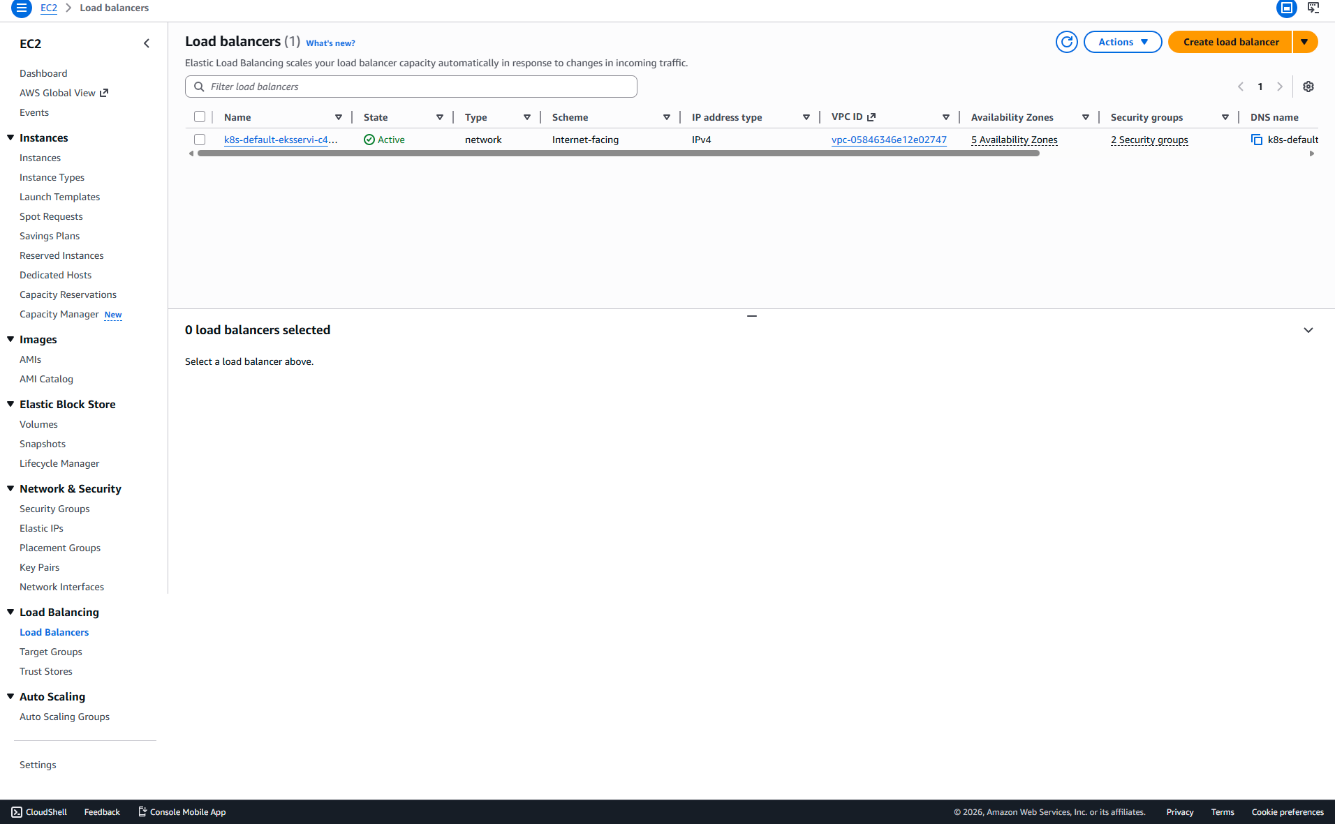 Load Balancer Configuration