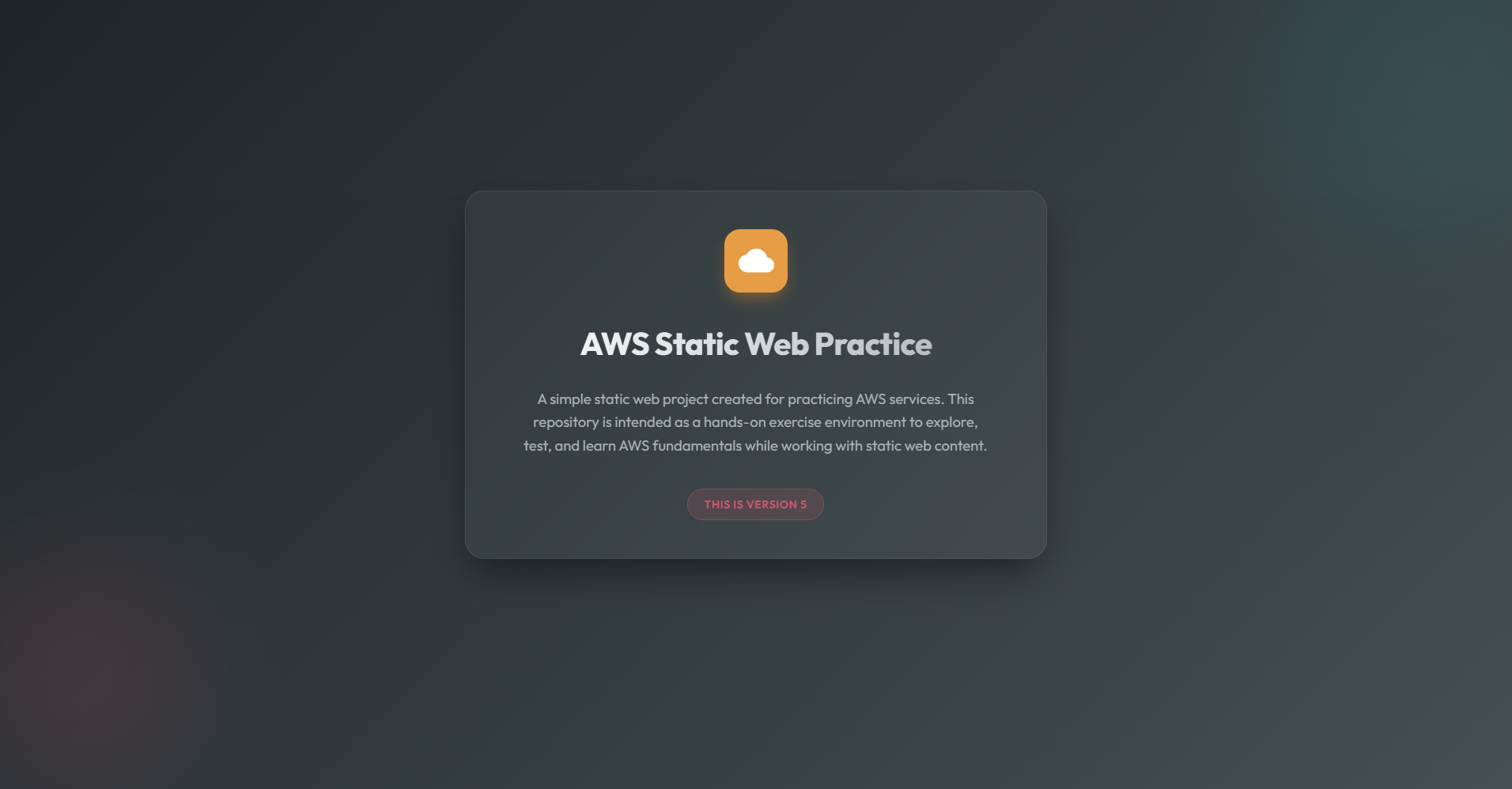 Live Website via CloudFront